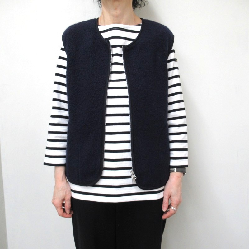 DAYS　ウールリッチパイル　ZIP-UPベスト　NV78【日本製】